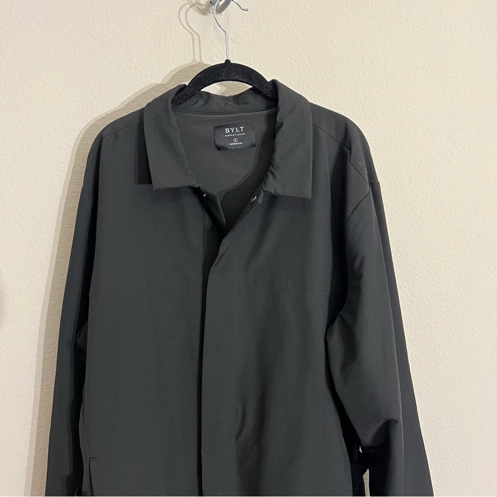 BYLT men’s district jacket black stretch classic size XL snap button up - Picture 8 of 16